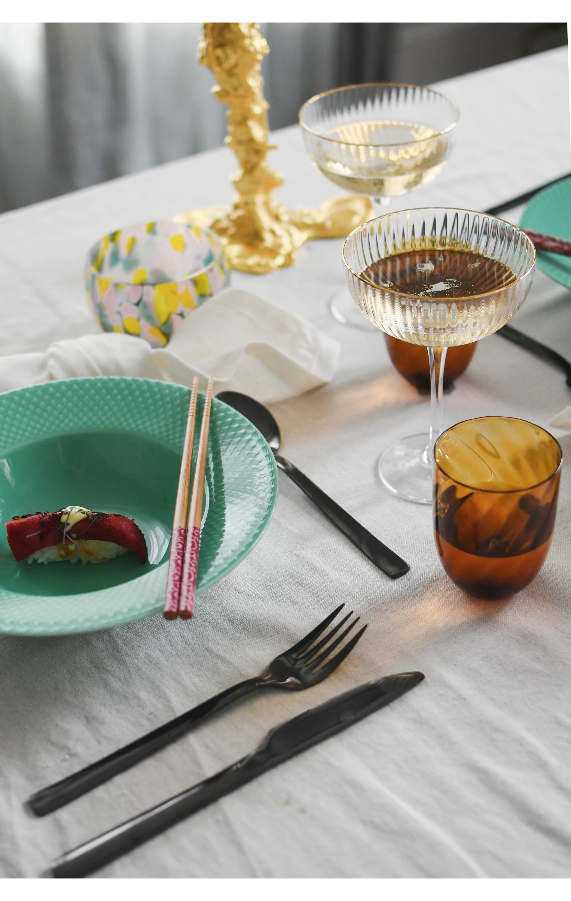 Palermo Cocktailglas, guldfarvet - 4 stk.